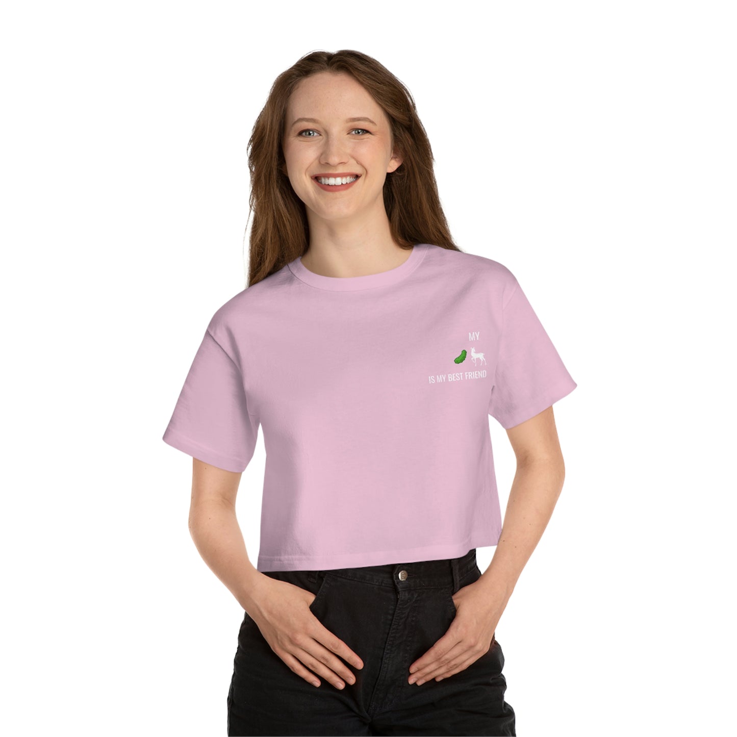 My Dildo is my Best Friend Champion Women's Heritage Cropped T-Shirt