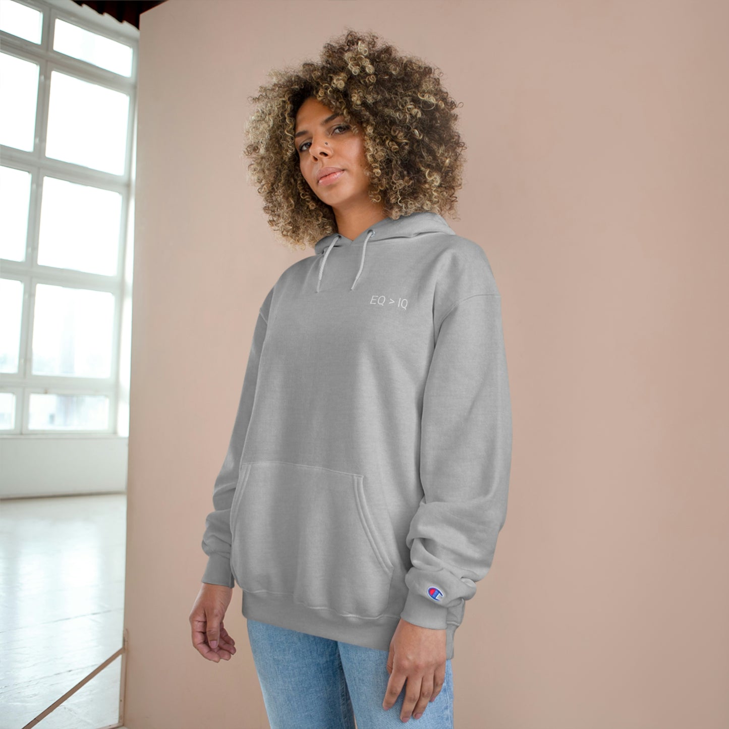 EQ > IQ Champion Hoodie