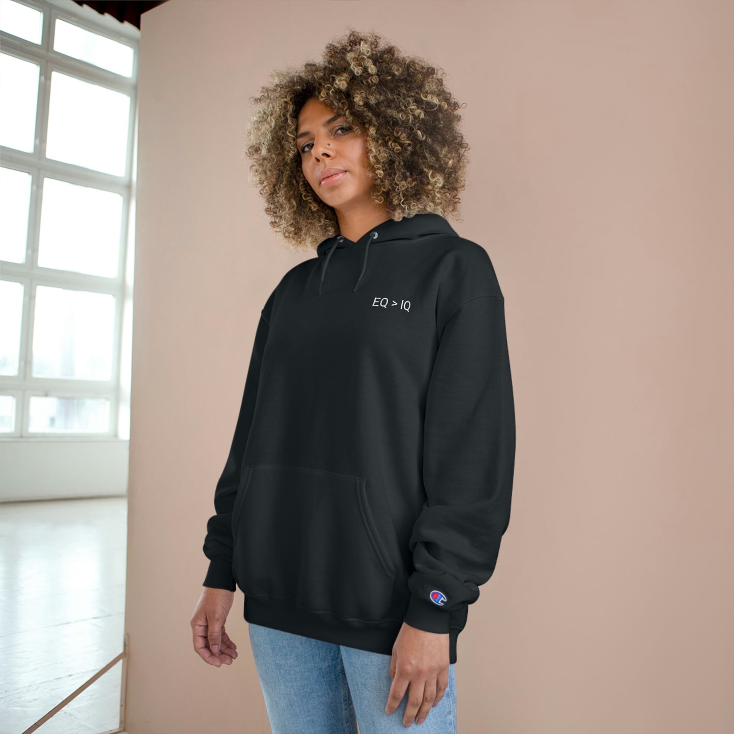 EQ > IQ Champion Hoodie